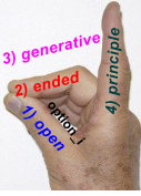 2) ended 1) open 3) generative 4) principle option_i